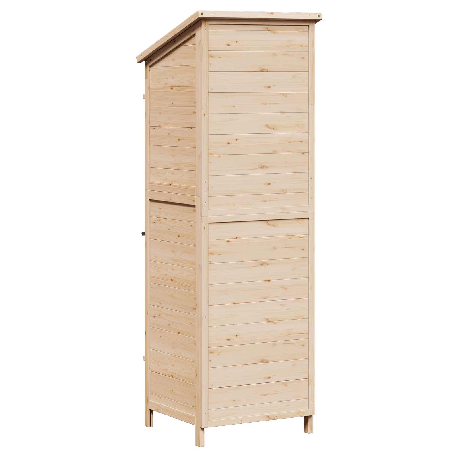 Gartenschuppen Natur 59,5 x 56 x 113,5 cm Massivholz aus Fichte