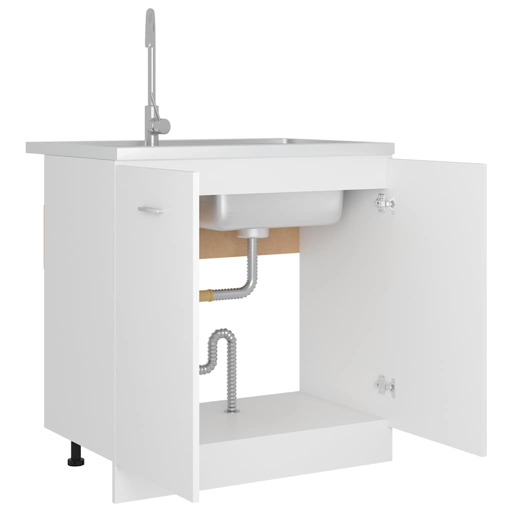 Unterschrank Lyon Weiß 60x46x81,5 cm Holzwerkstoff