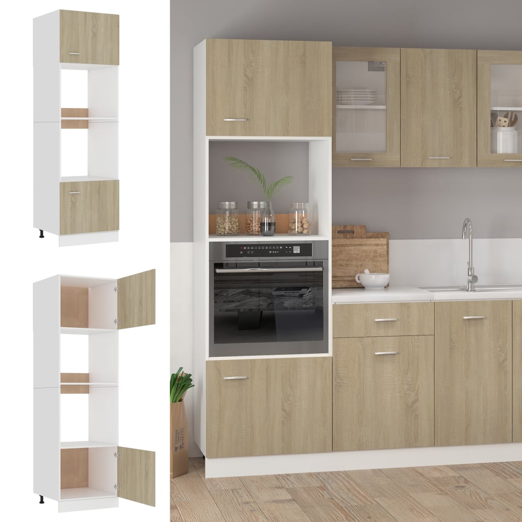 Spülenunterschrank Sonoma-Eiche 80x46x81,5 cm Holzwerkstoff
