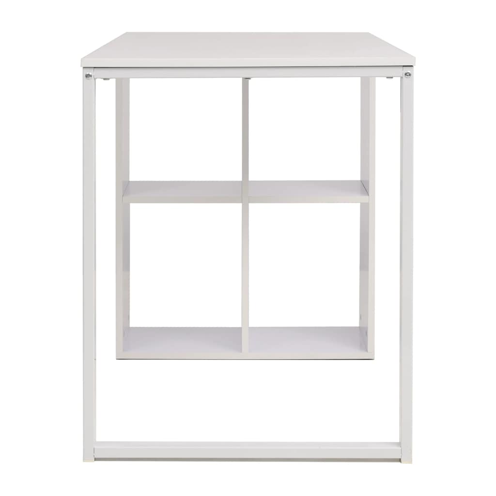 Schreibtisch 120×60×75 cm Eichenbraun und Weiß