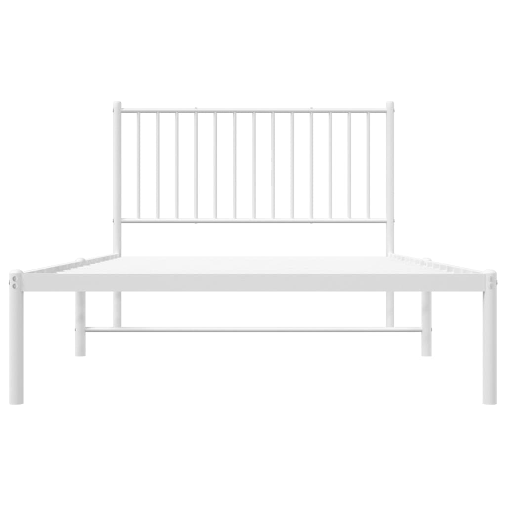 Bettgestell Metall Schwarz 75x190 cm
