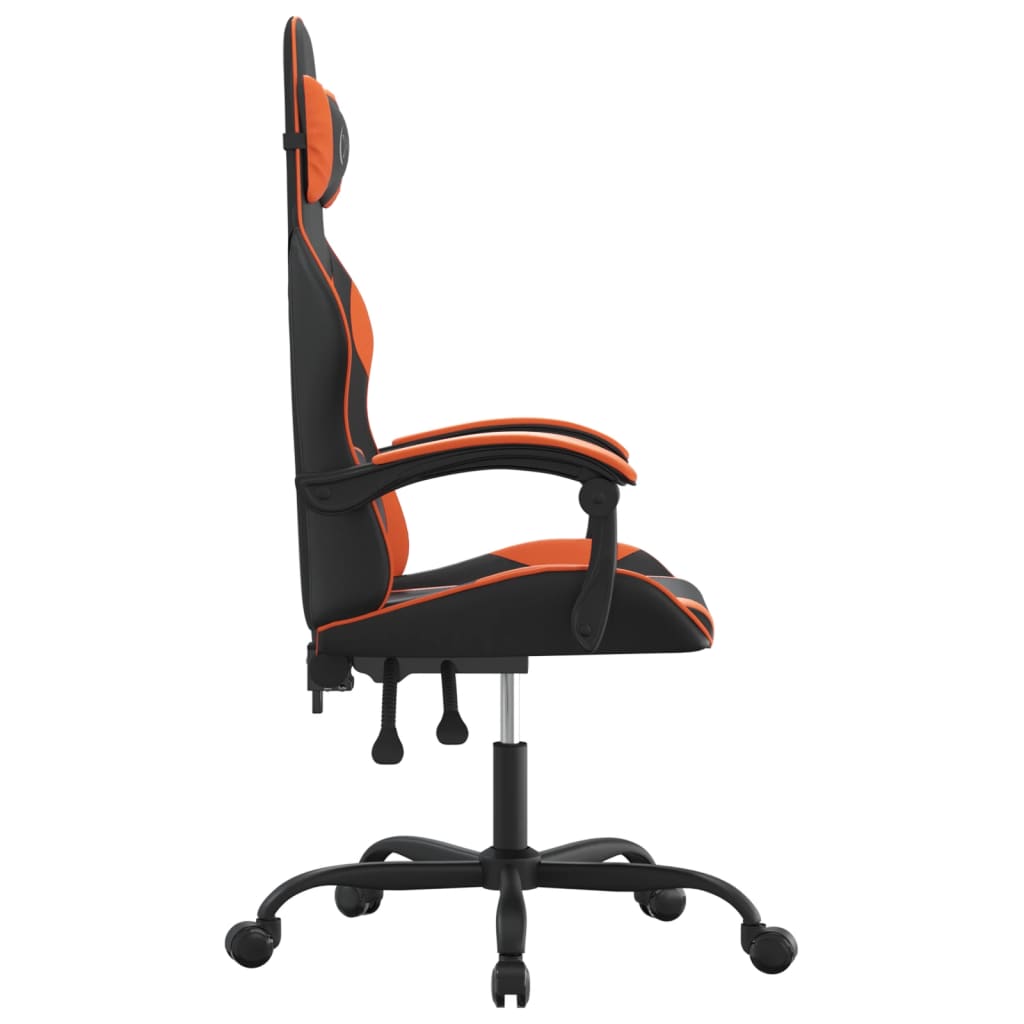 Gaming-Stuhl Drehbar Schwarz und Grün Kunstleder