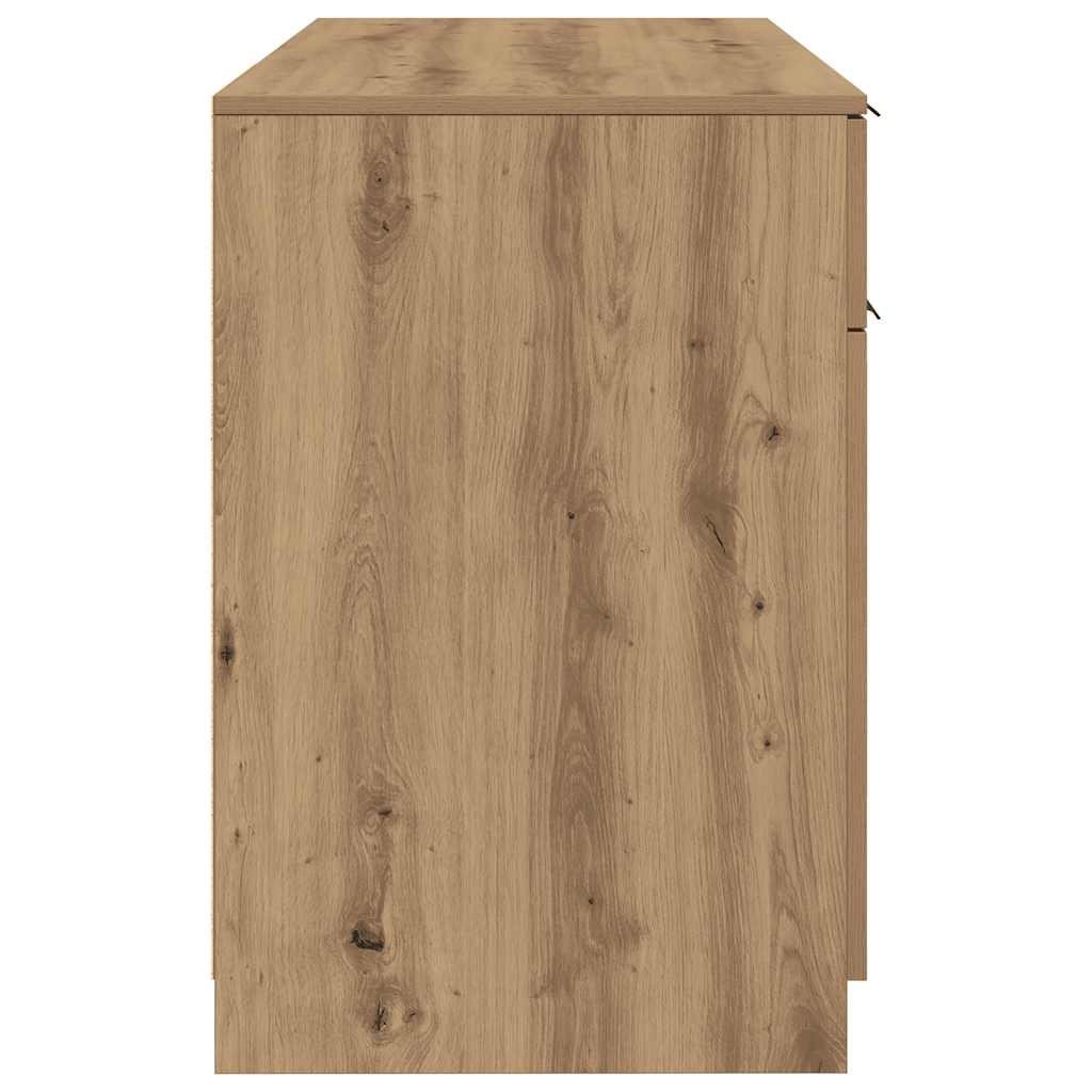 Schreibtisch Weiß 100x50x75 cm Holzwerkstoff
