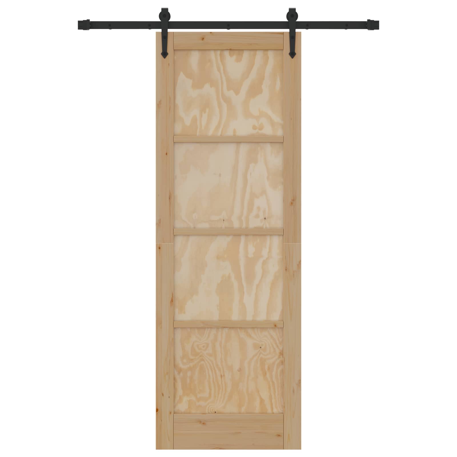Schiebetür ORKDAL Natur 61 x 198,5 cm Massives Kiefernholz