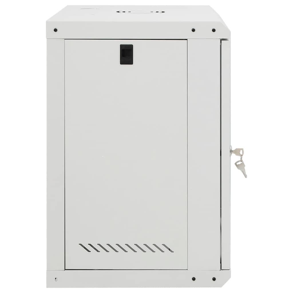Netzwerkschrank mit Speicher Grau 60 x 45 x 28 cm Stahl
