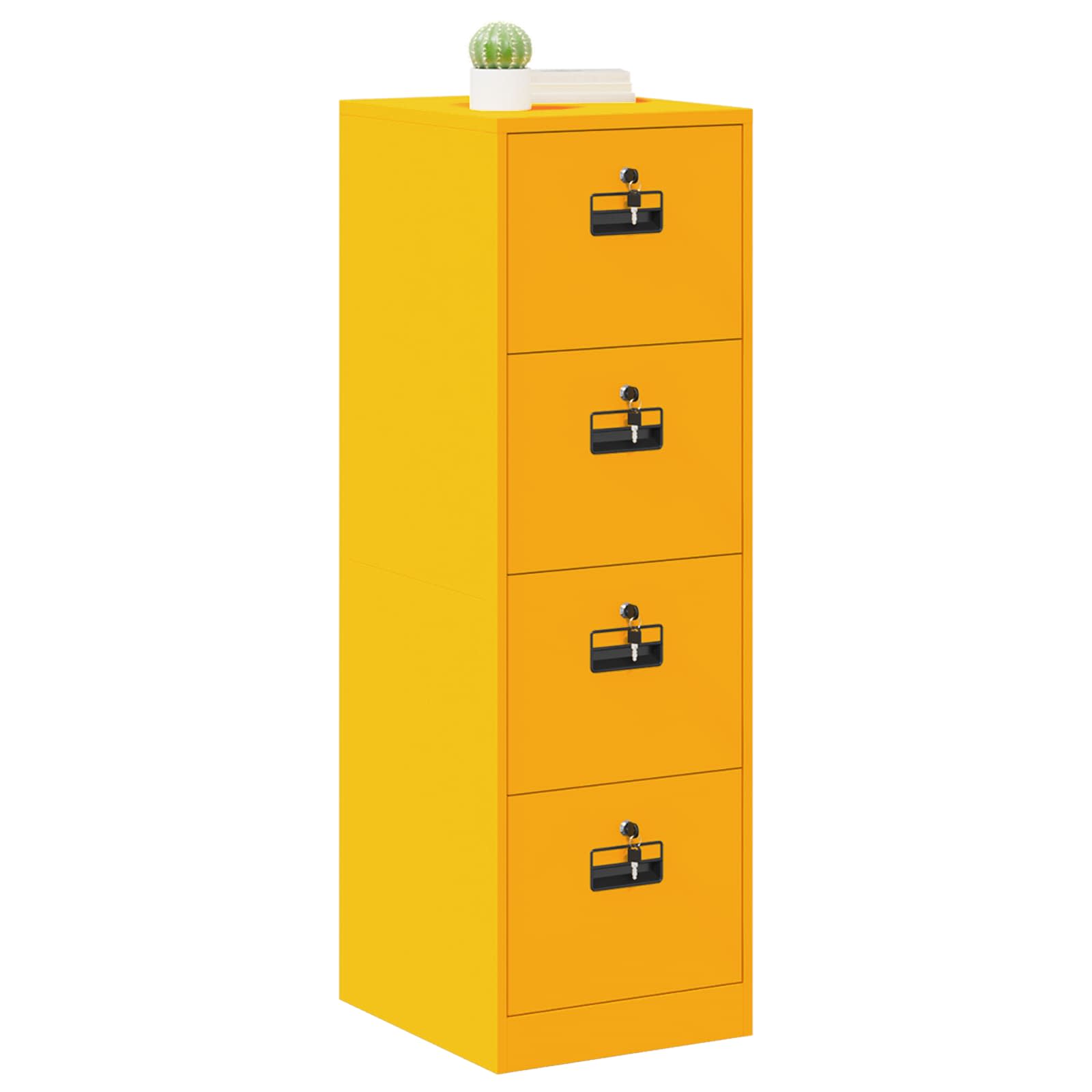 Aktenschrank 2 pcs Schwarz 44 x 50 x 139 cm Kaltgewalzter Stahl