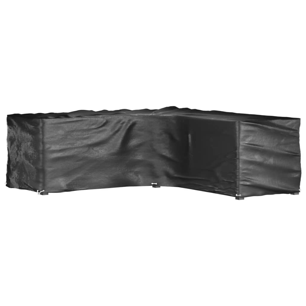 Gartenmöbel-Abdeckungen 2 Stk. L-Form 12 Ösen 250x250x90 cm
