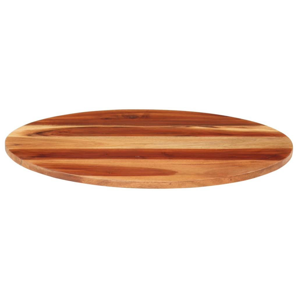Tischplatte Massivholz Akazie Rund 15-16 mm 40 cm