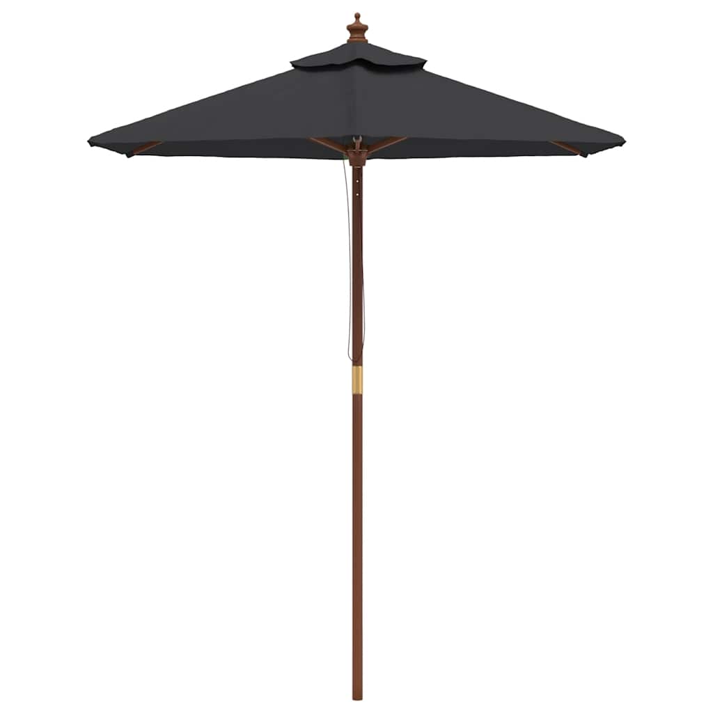 Sonnenschirm mit Holzmast Sandfarben 196x231 cm