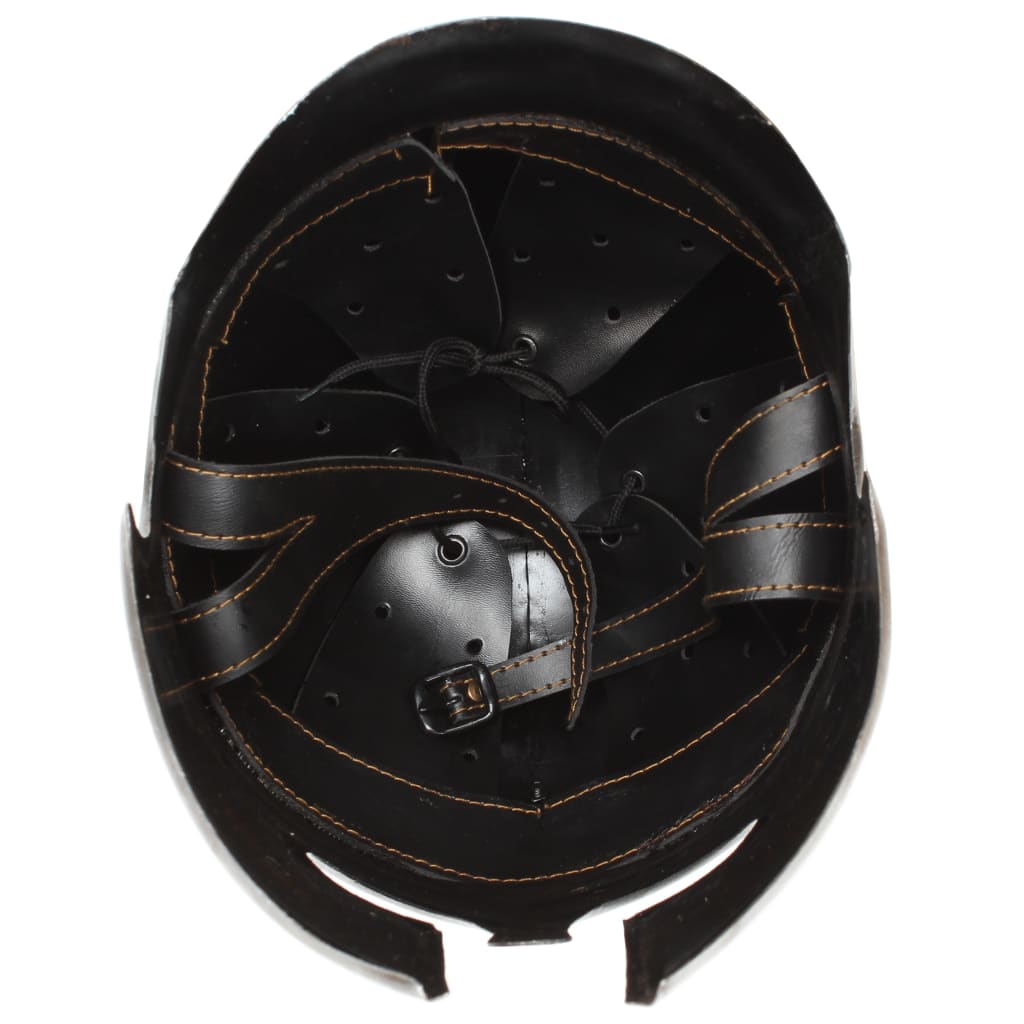 Preußische Pickelhaube Antik Replik für LARP Schwarz Stahl