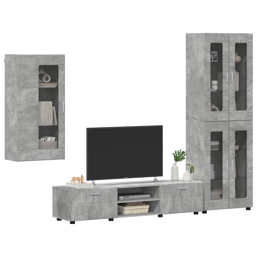 Highboard mit Regal FLORIN Weiß 60 x 35 x 182 cm Holzwerkstoff