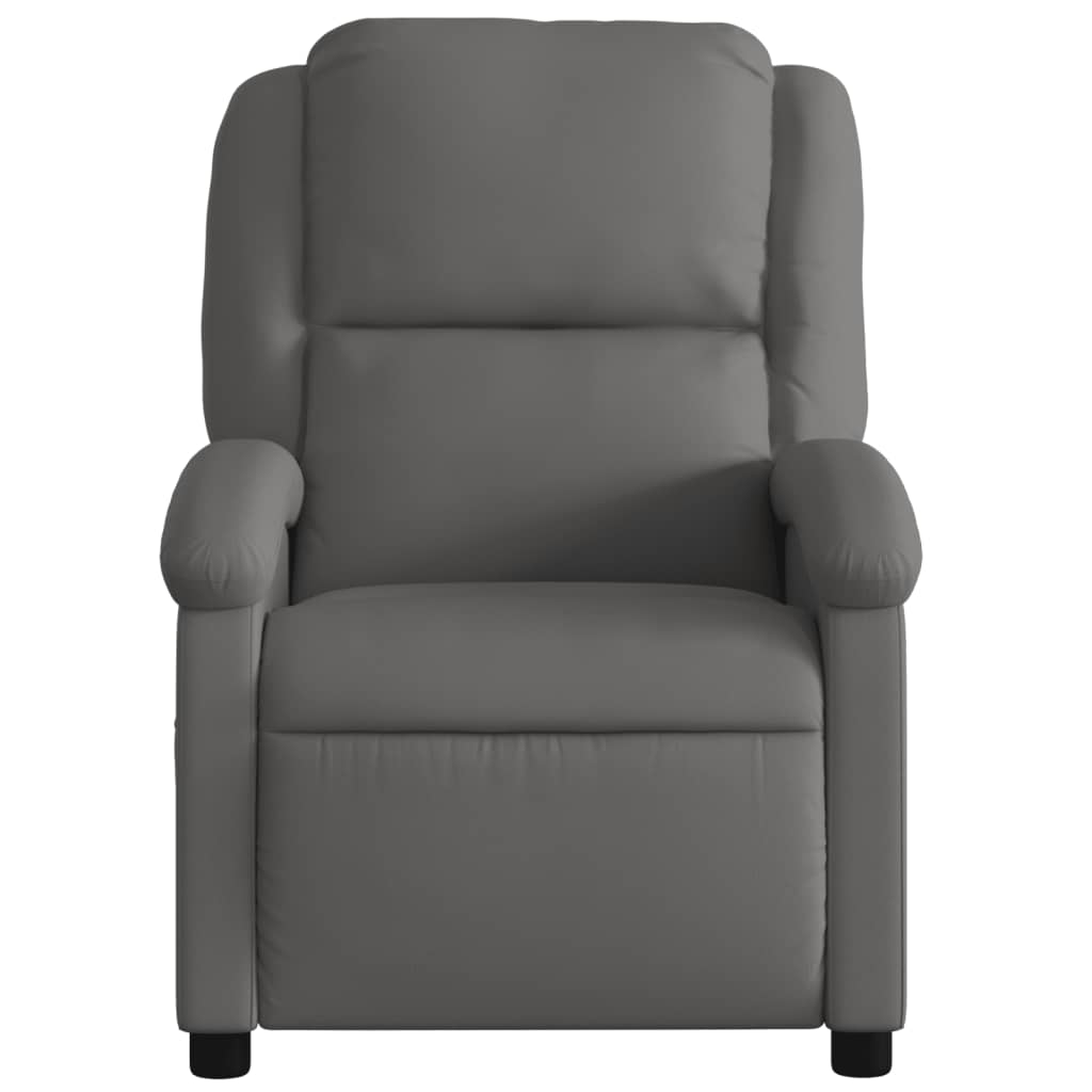 Relaxsessel Echtleder Schwarz