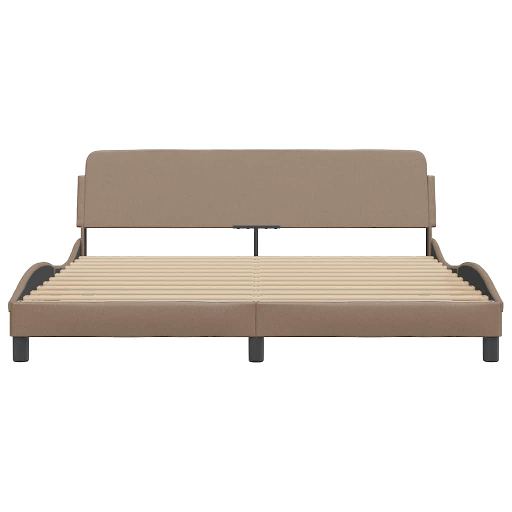 Bettgestell "Dover" Schwarz 80x200 cm Kunstleder