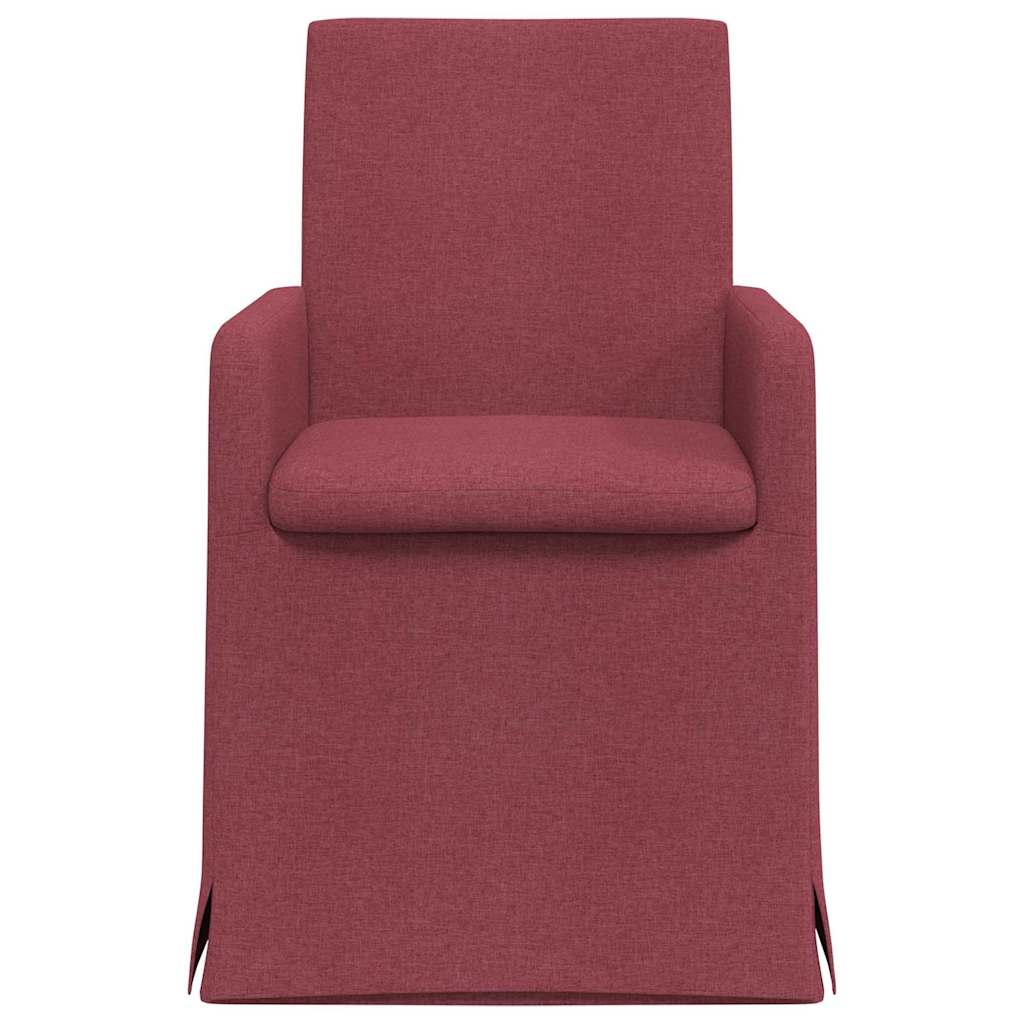 Esszimmerstühle 2 pcs Hellgrau 57 x 67 x 95 cm Stoff
