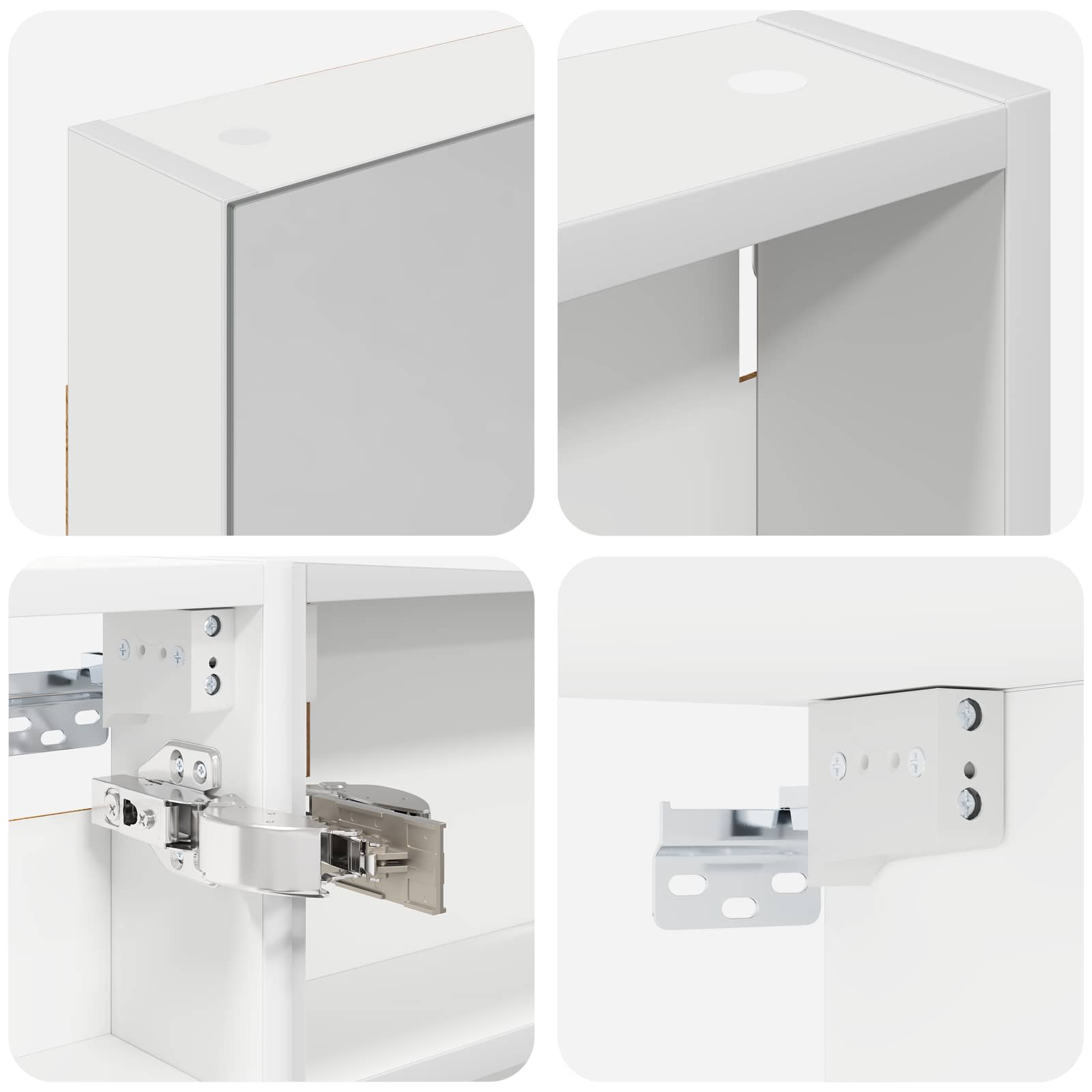 Badezimmerschrank-Set 3 pcs 80 x 10,5 x 50 cm Holzwerkstoff