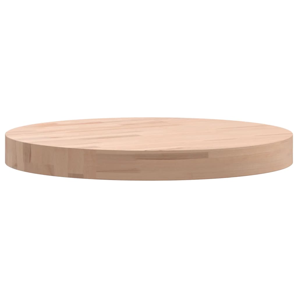 Tischplatte Ø30x1,5 cm Rund Massivholz Buche