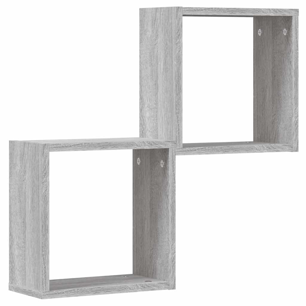 Würfelregale 2 Stk. Weiß 30x15x30 cm