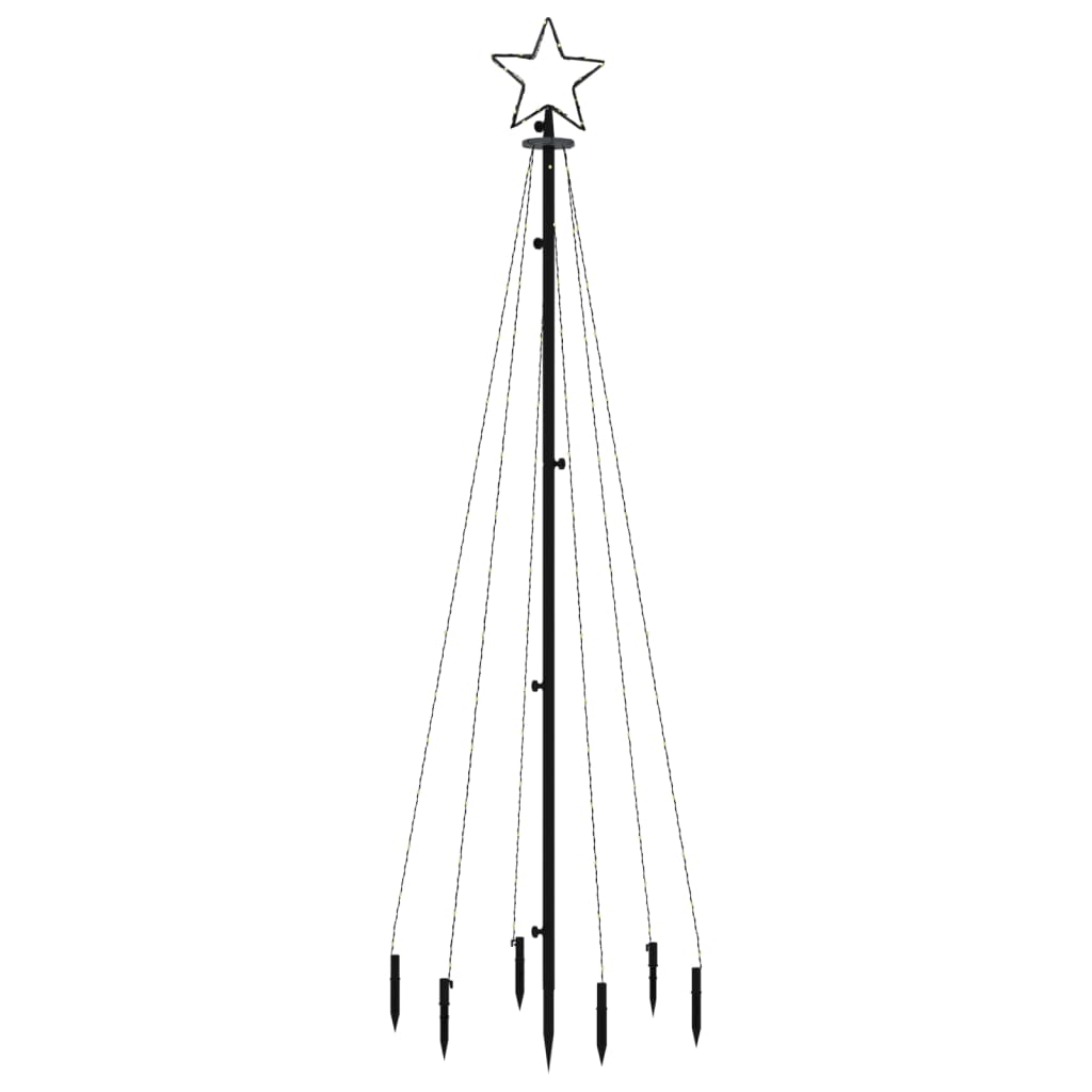 LED-Weihnachtsbaum mit Erdnägeln Mehrfarbig 310 LEDs 300 cm