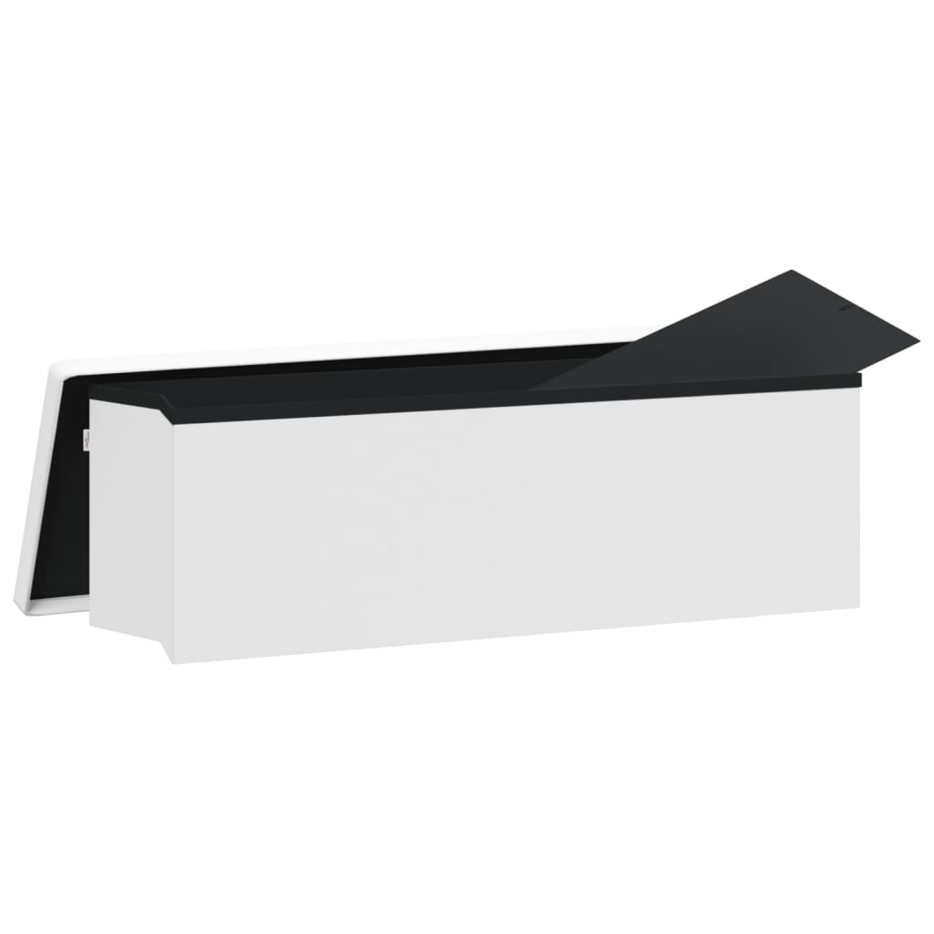 Faltbare Sitzbank mit Stauraum Weinrot PVC