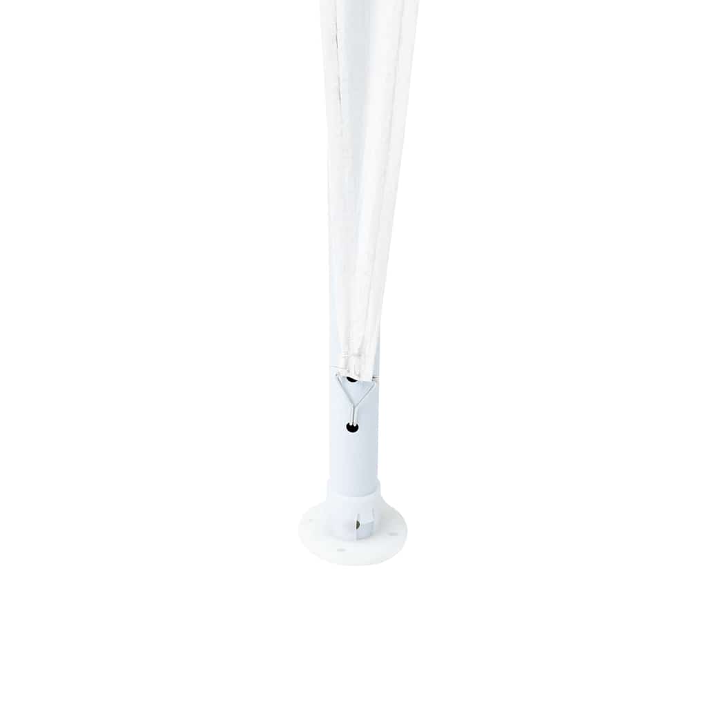 Party-Zelt Weiß 400 x 400 x 266 cm Polyethylen und Stahl