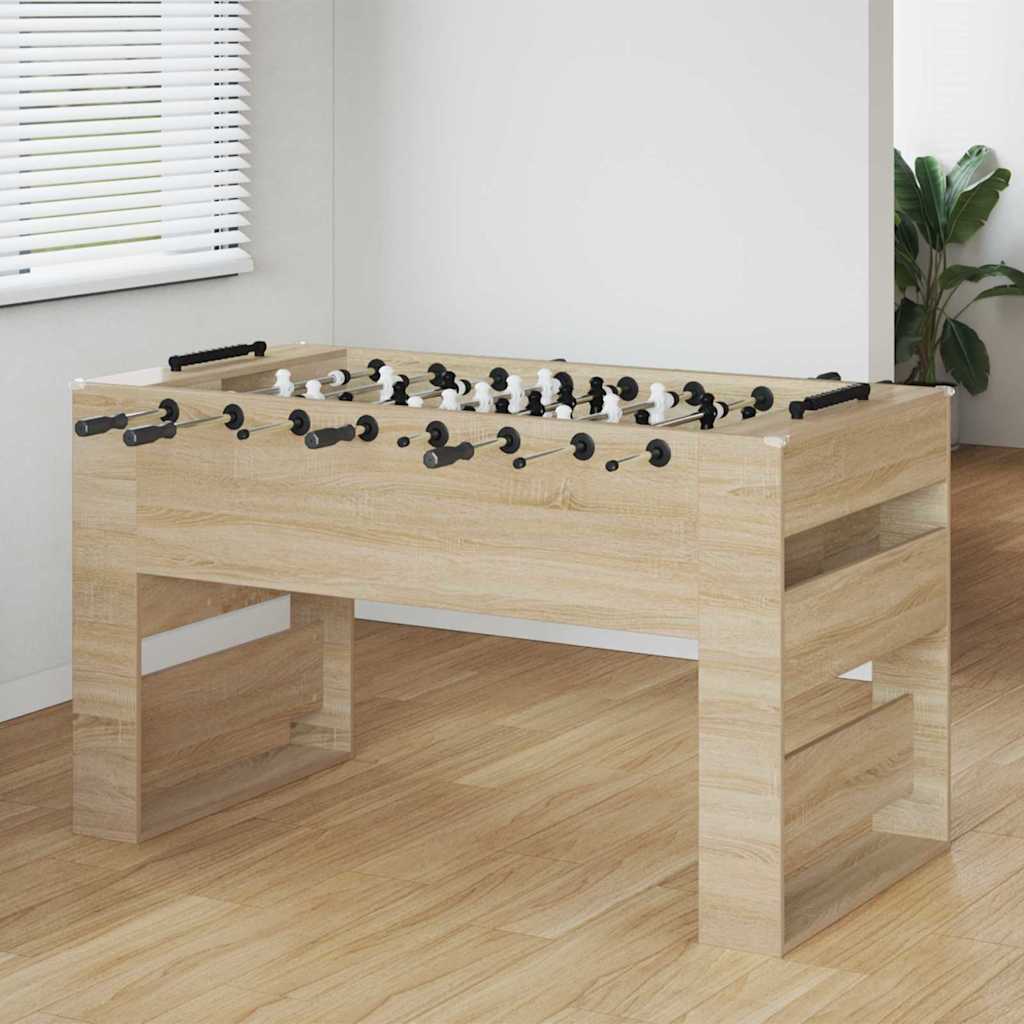 Tischfußballtisch Weiß 146,5 x 74 x 85 cm Holzwerkstoff