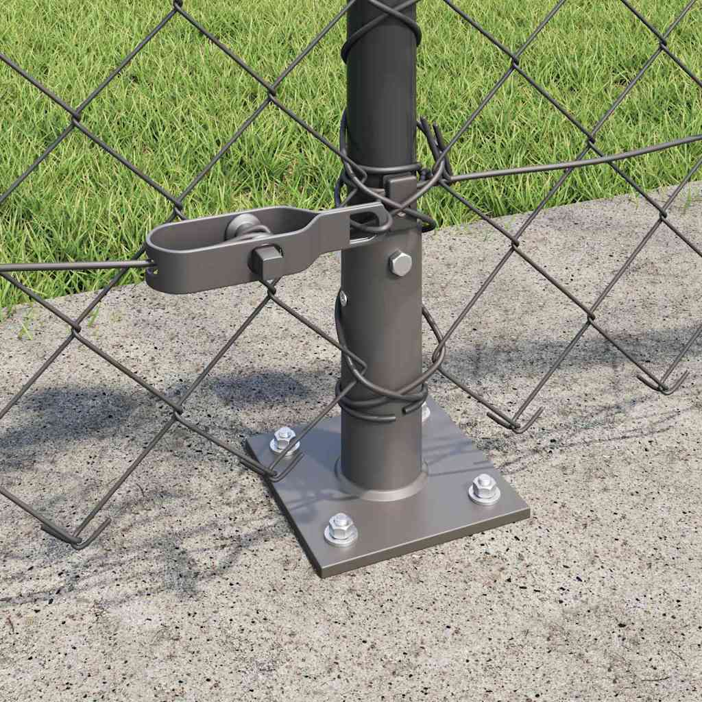 Outdoor Kettenglied-Zaun Erdfixierung 10 x 0,4 m Grün Netz