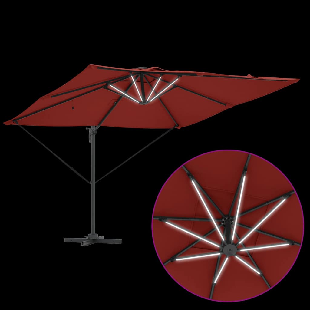 Sonnenschirm Sand 286 x 284 x 270 cm Aluminium und Polyester
