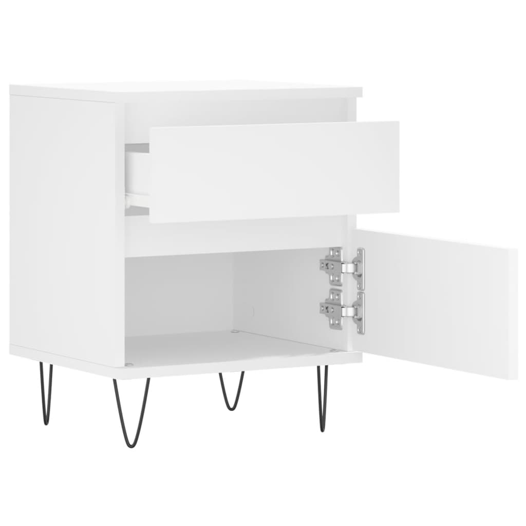 Bettschrank Schwarz Eichen-Optik 40 x 35 x 50 cm Holzwerkstoff