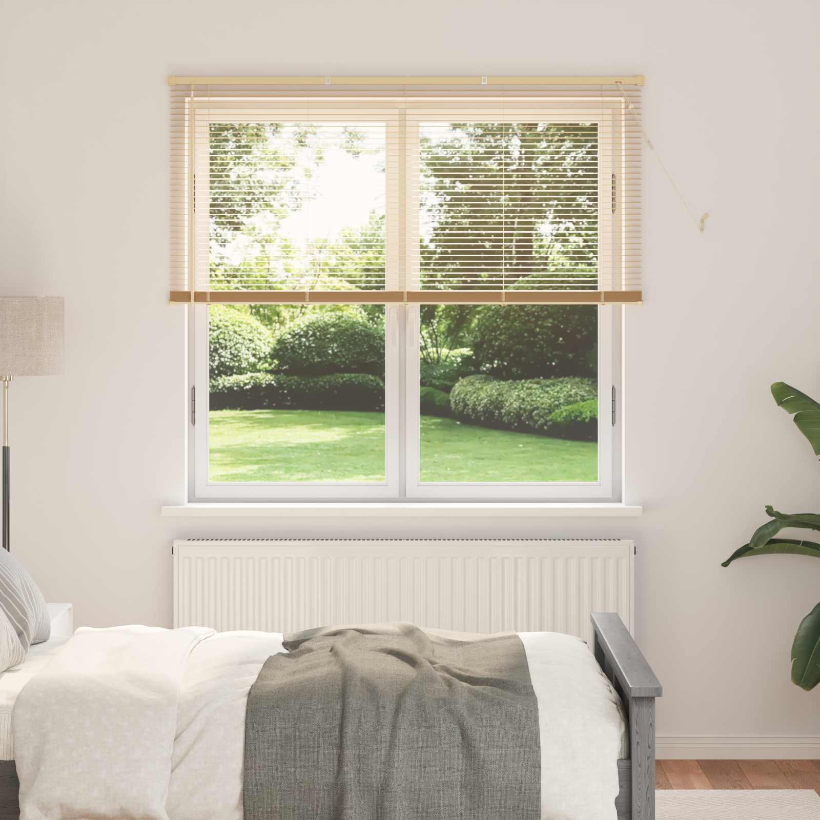 Jalousie Silber Grau 150 x 40 cm 25 mm PVC