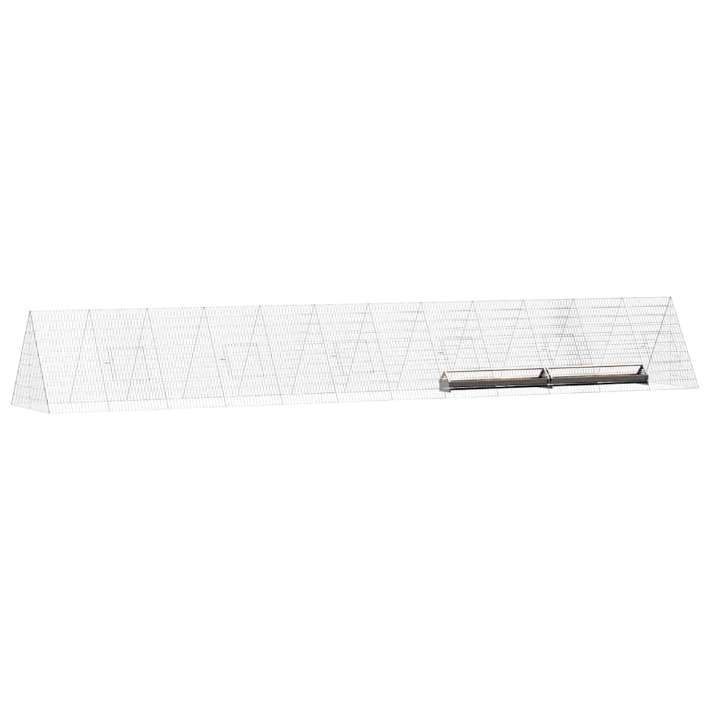 Hühnerkäfig Silber 110 x 55 x 55 cm Verzinkter Stahl