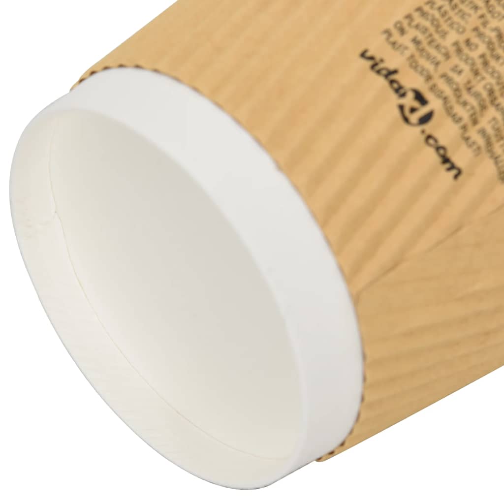 Pappbecher 500 Stk. 8oz 200ml Braun