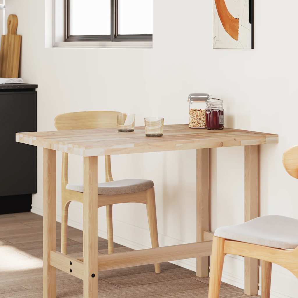 Tischplatte Rechteckig 60x50x2 cm Massivholz Akazie