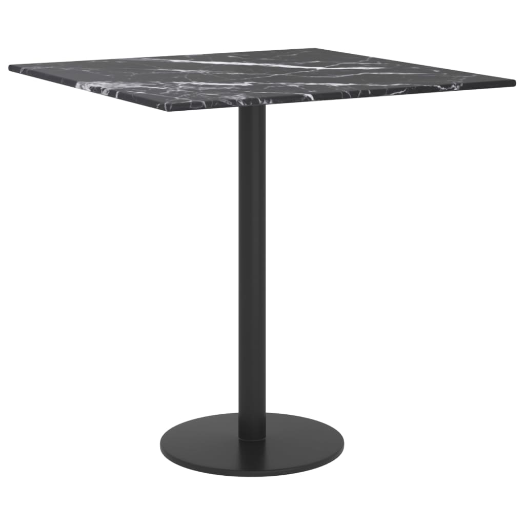 Tischplatte aus gehärtetem Glas quadratisch 700x700 mm