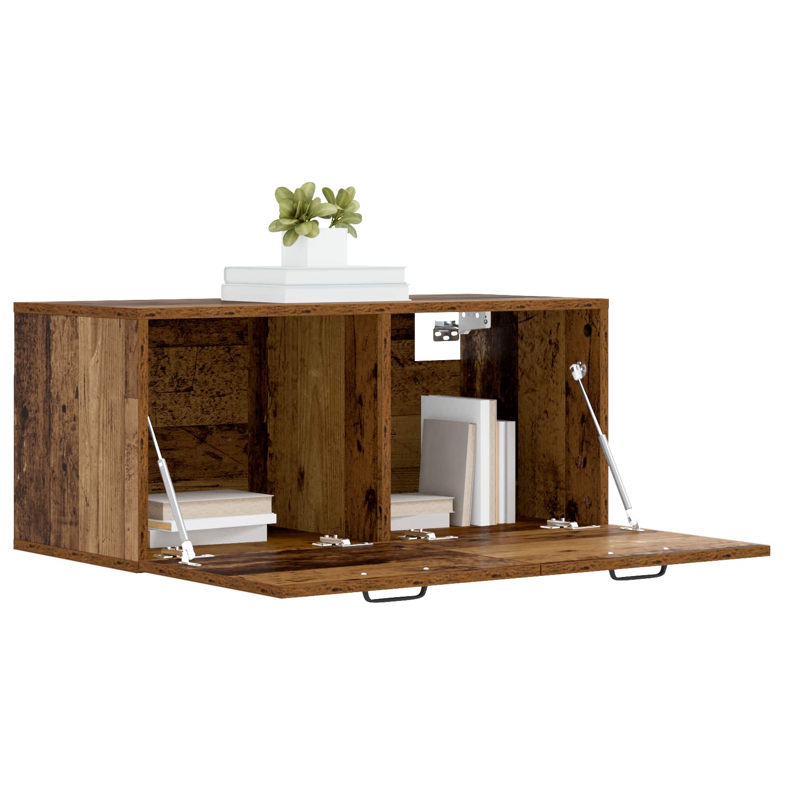 Wandschrank Weiß 80x36,5x35 cm Holzwerkstoff
