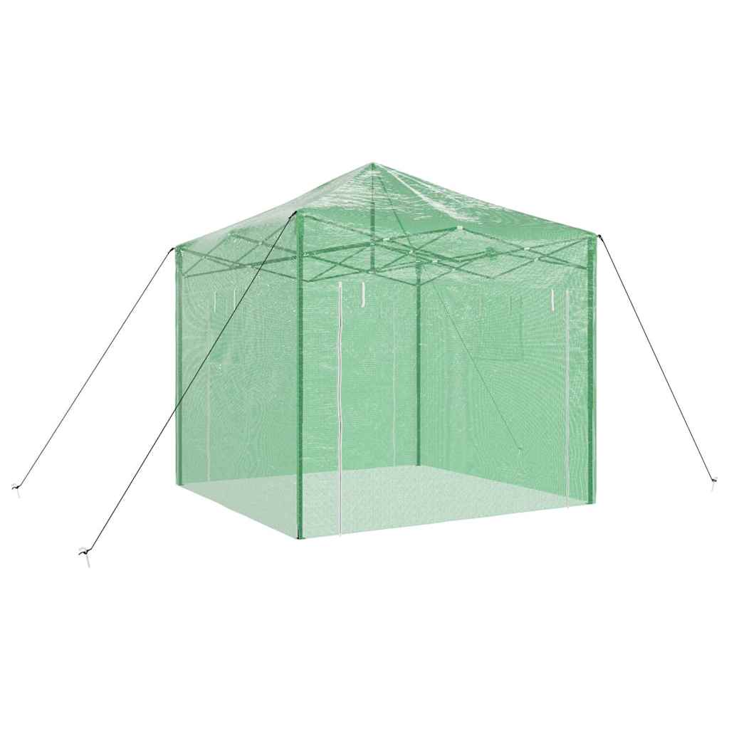 Gewächshaus mit Pop-up-Rahmen Grün 200 x 200 x 300 cm Eisen