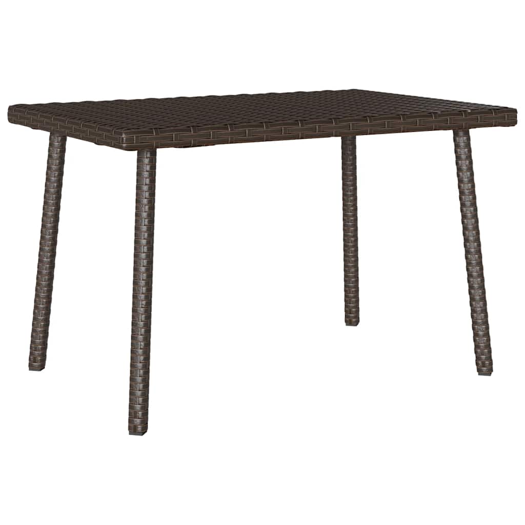 Garten-Couchtisch Rechteckig Schwarz 40x40x37 cm Poly Rattan