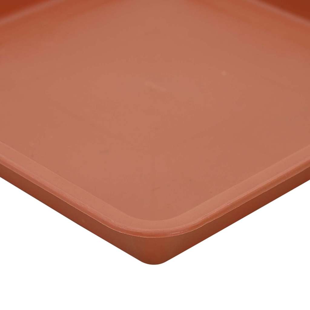 Blumentöpfe 6 pcs Ziegelrot 20 x 20 x 16 cm Kunststoff
