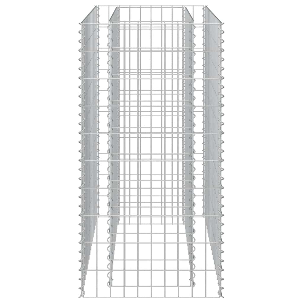 Gabionen-Hochbeet Verzinkter Stahl 450×90×100 cm