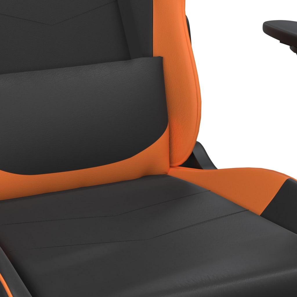 Gaming-Stuhl mit Massagefunktion Schwarz und Rot Kunstleder