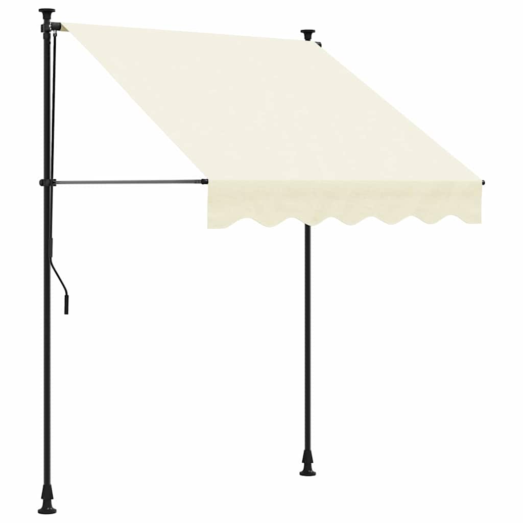 Einziehbare Markise Handbetrieben 150 cm Anthrazit