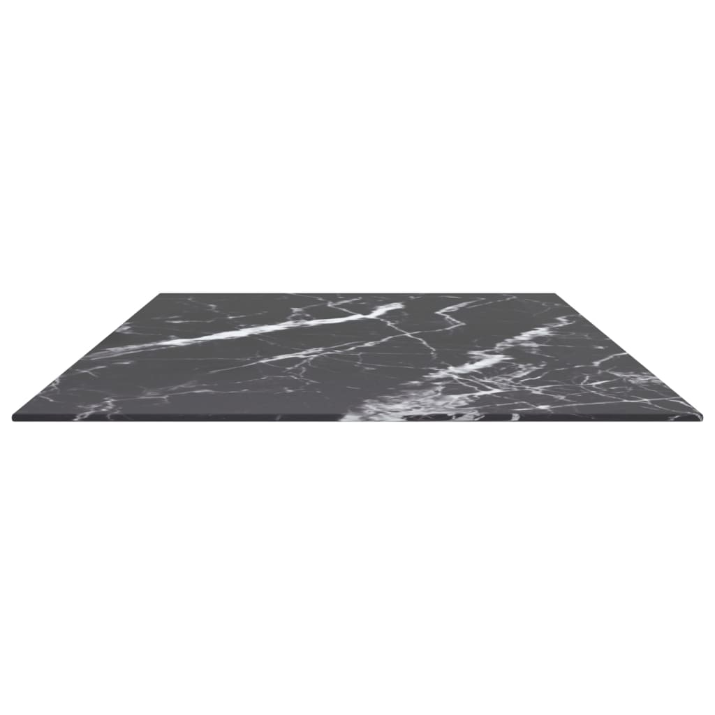Tischplatte aus gehärtetem Glas quadratisch 700x700 mm