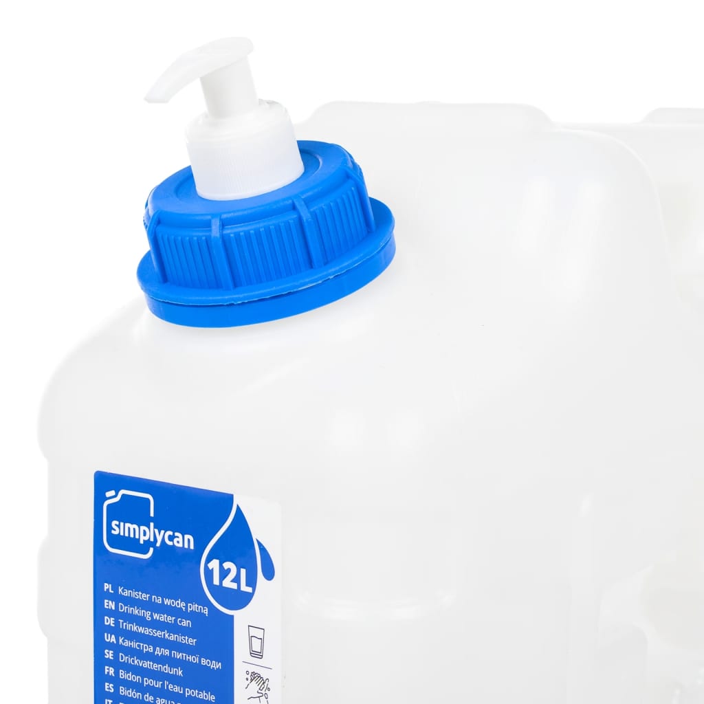 Wasserbehälter mit Hahn Transparent 10 L Kunststoff