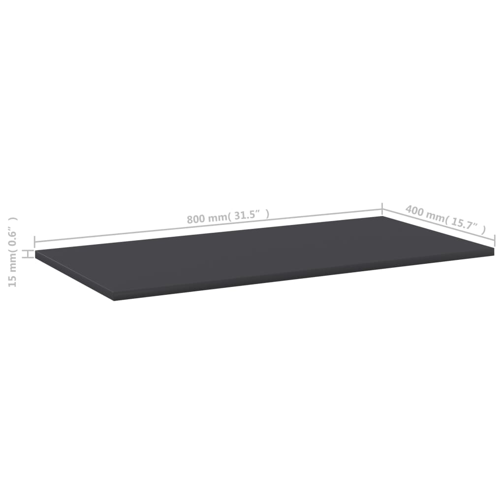 Bücherregal-Bretter 4 Stk. Weiß 40x10x1,5 cm Holzwerkstoff