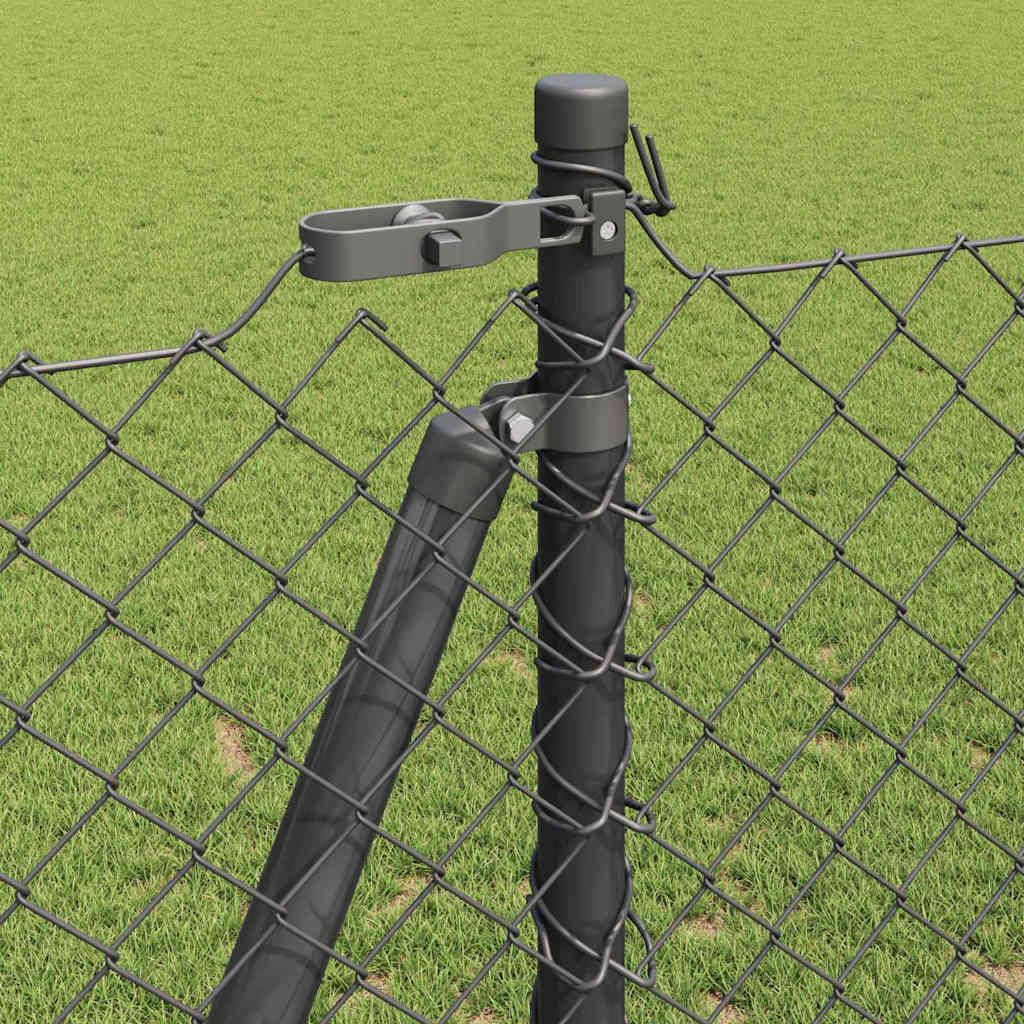 Outdoor Kettenglied-Zaun Erdfixierung 10 x 0,4 m Grün Netz