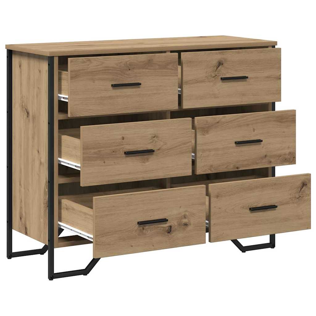 Kommode Schwarz 91x35,5x74,5 cm Holzwerkstoff