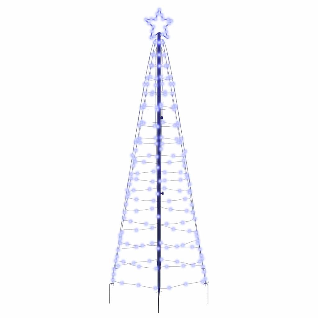 LED-Weihnachtsbaum mit Erdspießen 220 LEDs Warmweiß 180 cm