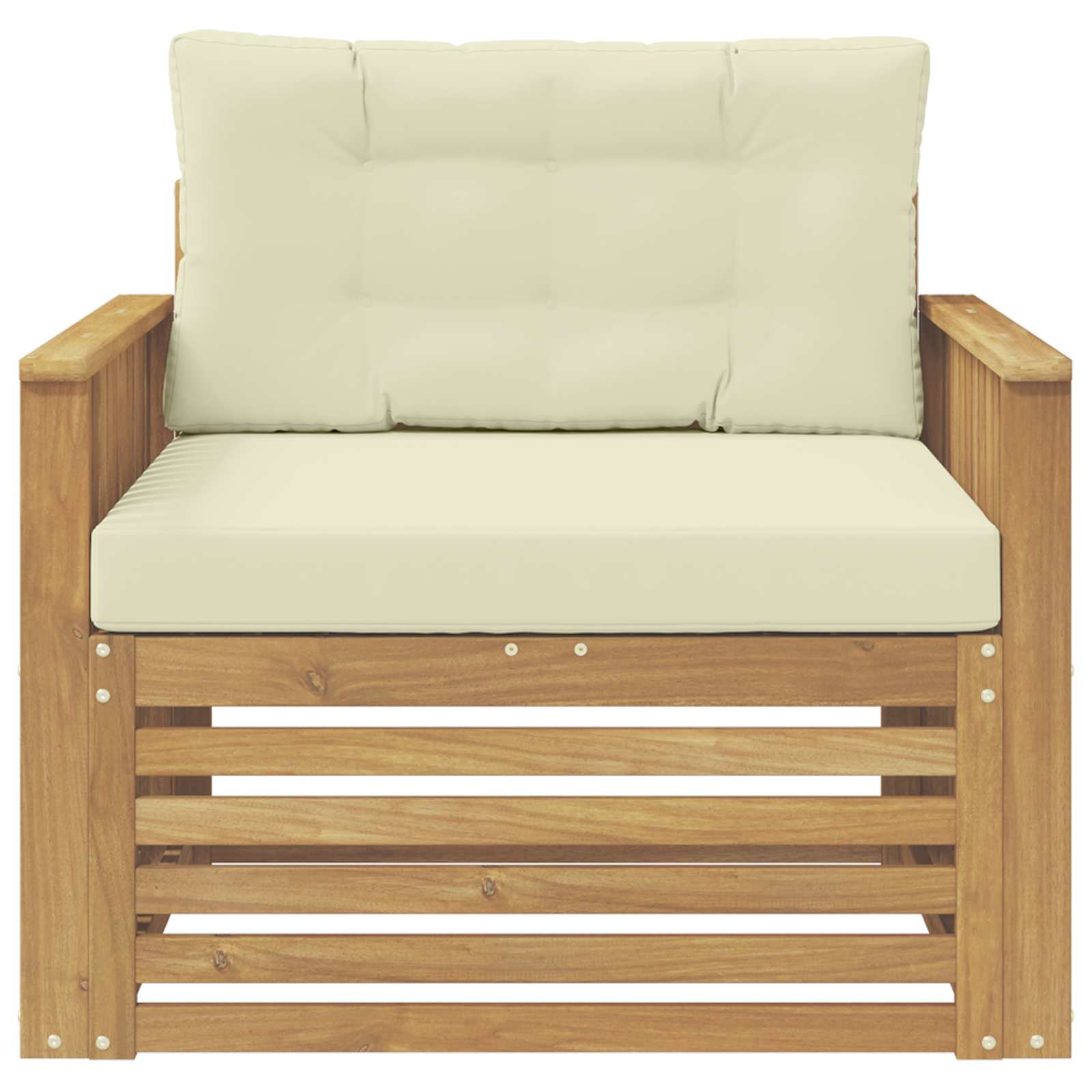 2 Stück Outdoor-Sofa Natur