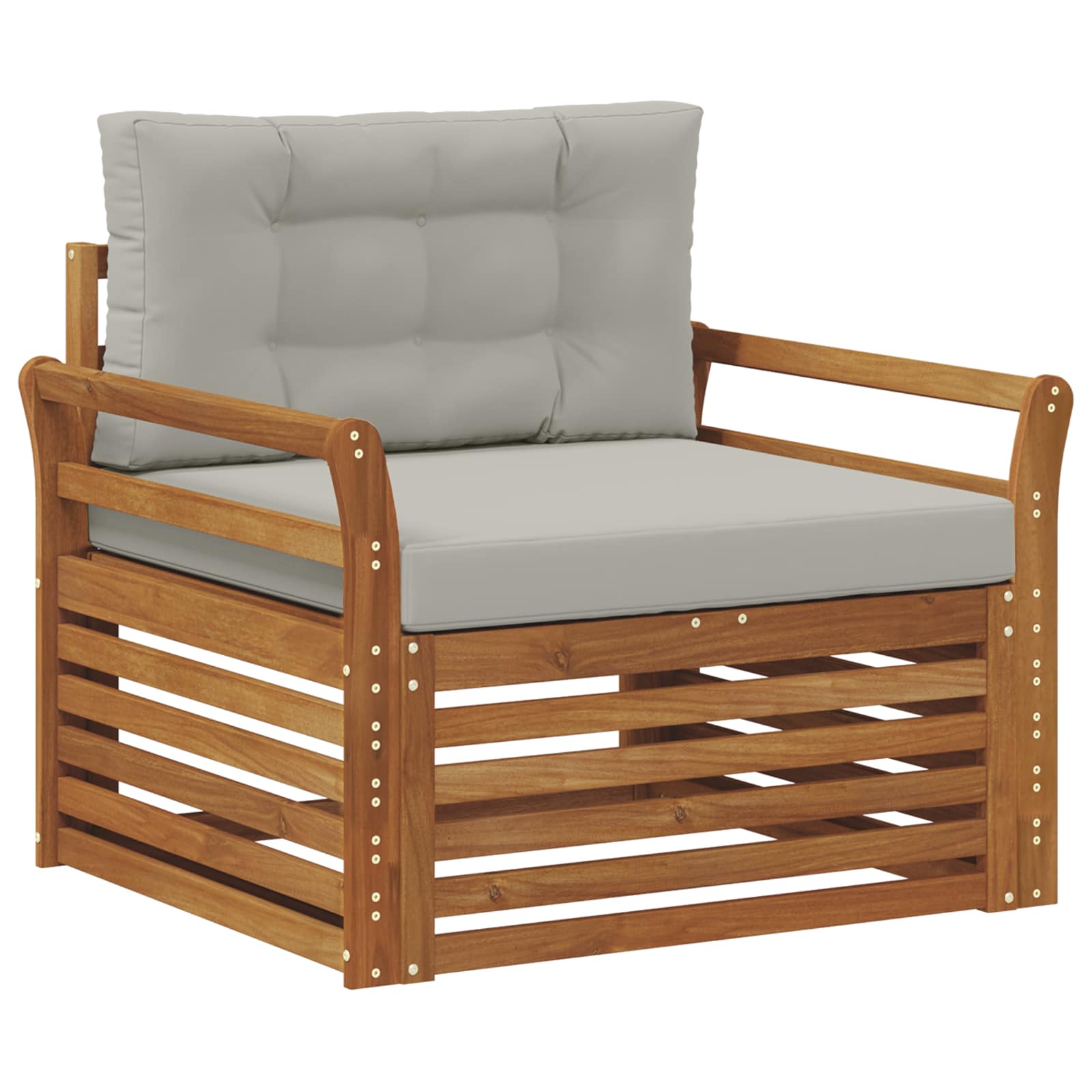 2 Stück Outdoor-Sofa Natur