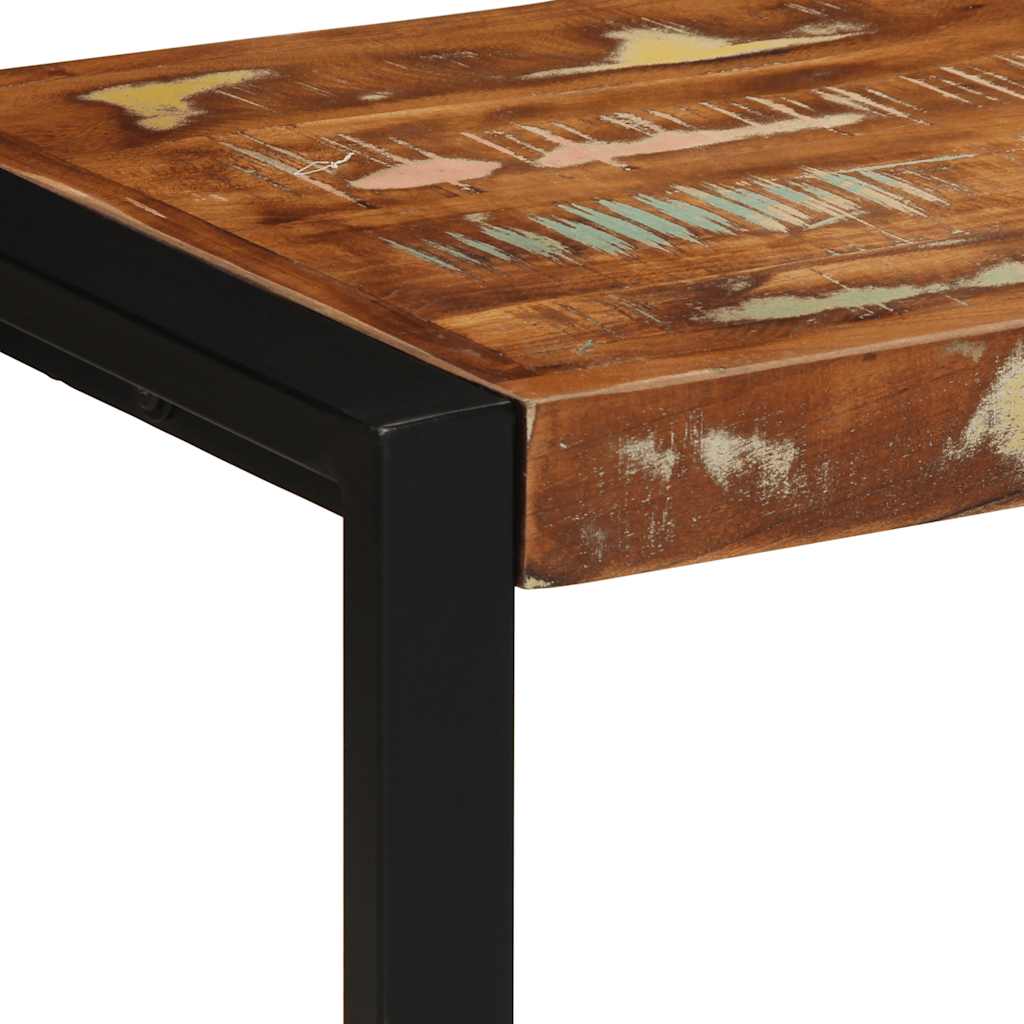 Bank Mehrfarbig 60x35x45 cm Massivholz Altholz