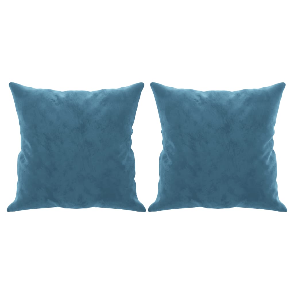 2-Sitzer-Sofa mit Zierkissen Dunkelgrün 120 cm Samt